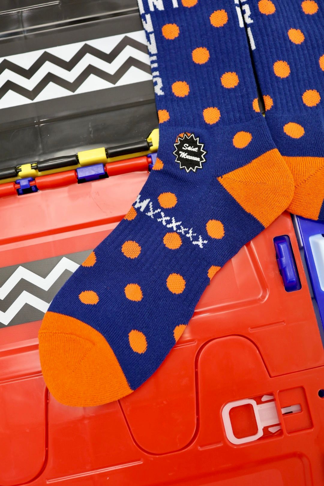 セントマイケル 26SS DOT SOCKS(SM-MK8-0000-102)NAVY★1月10日(土)発売！