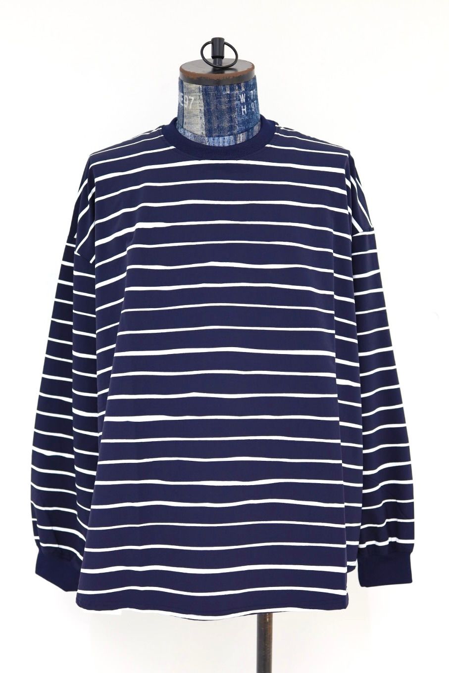 S.F.C 2026FW エスエフシー SUPER BIG LS TEE  (NYLON STRIPE) (SFCFW26CS06)Navy☆10月17日(土)発売！