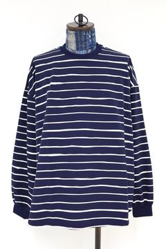 S.F.C 2026FW エスエフシー SUPER BIG LS TEE  (NYLON STRIPE) (SFCFW26CS06)Navy☆10月17日(土)発売！