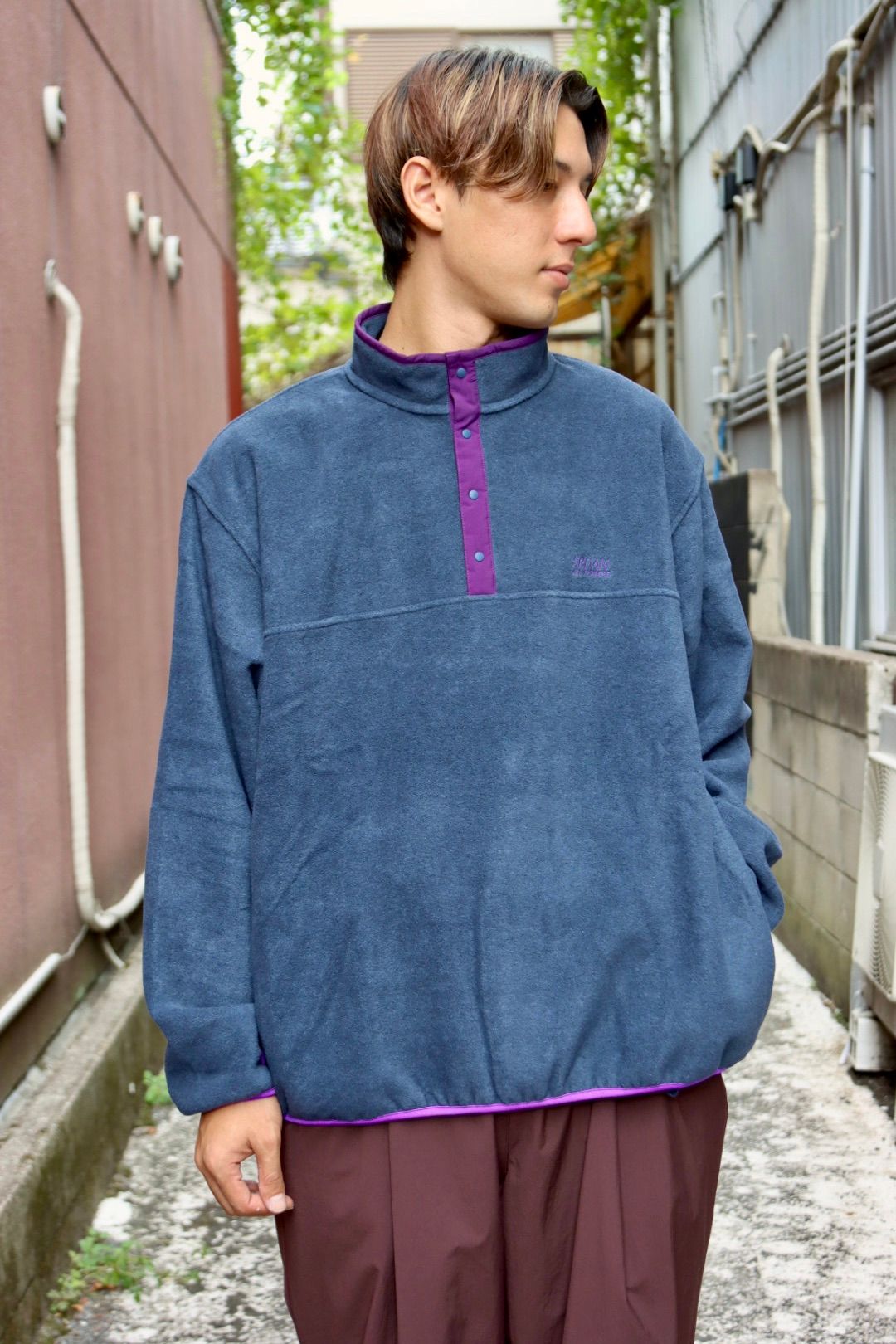 SEDAN ALL-PURPOSE セダンオールパーパス 23AW Fleece Snap Pulloverスタイル