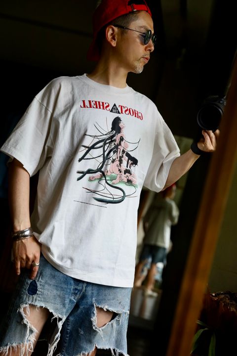 ©SAINT M×××××× 攻殻機動隊コラボ GITS GS_SS TEE"WHITE"スタイル
