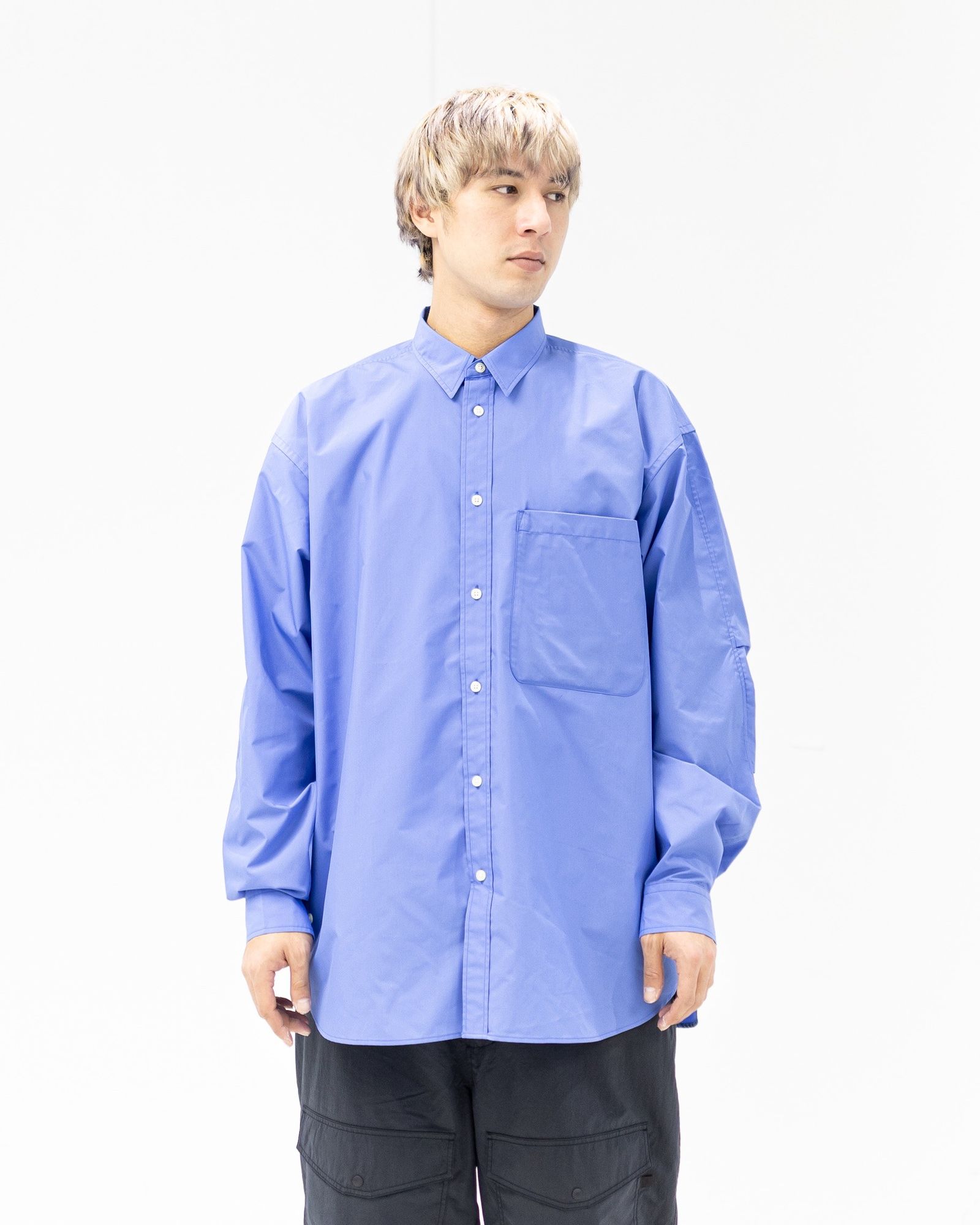 DAIWA PIER39(ダイワピア39) TECH REGULAR COLLAR SHIRT L/S SOLID(BE-81026)SAX☆2月21日(土)発売！