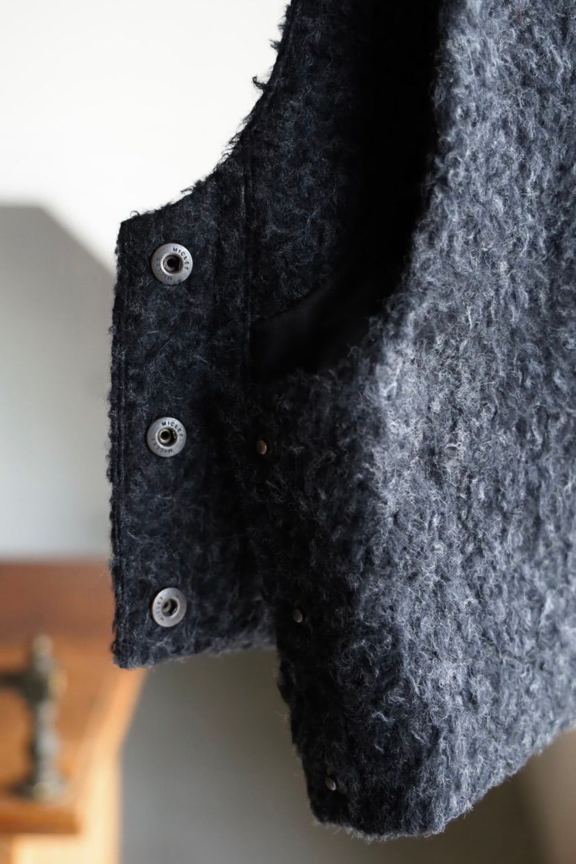 blurhms Women's 25FW Brushed Wool Vest(BHSW25F2Bwo)HeatherCharcoal☆新作発売！