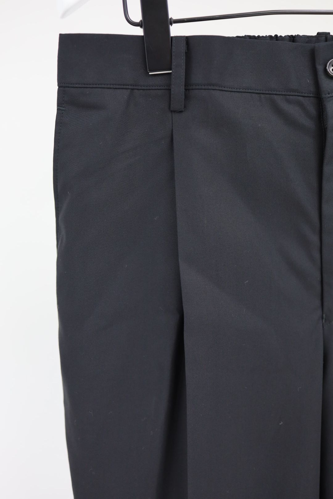 グラフペーパー 26SS Wooly Cotton Twill Wide Tapered Slacks(GM261-40047B)BLACK☆1月31日(土)発売！