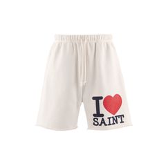 セントマイケル 26SS I LOVE SAINT/SWEAT SHORTS(SM-MK8-0000-067)WHITE☆3月20日(金)発売！