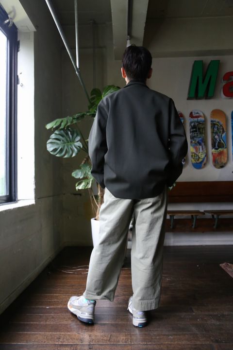 blurhms Wool Surge Cardigan Jacket"KHAKI GREY"style.8.16.