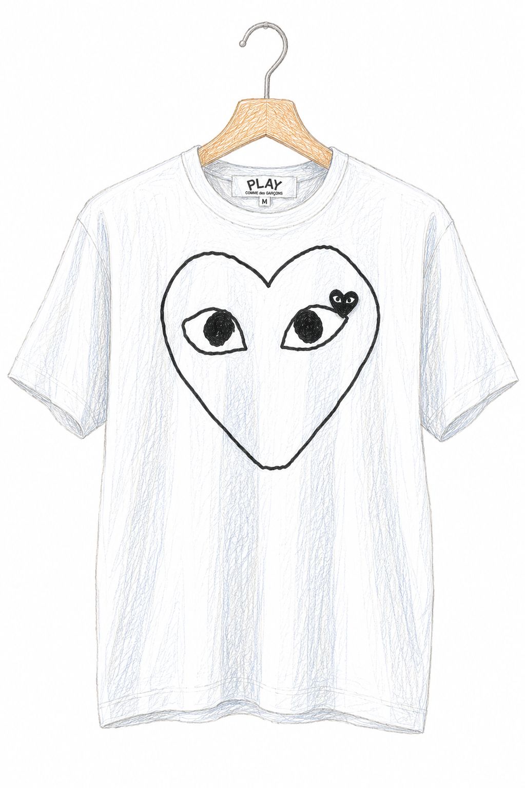 プレイコムデギャルソン BLACK EMBLEM Tシャツ(AX-T102-051)☆7月2日(木)新作発売！