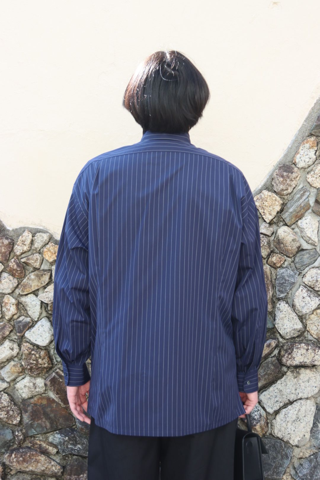 Graphpaper High Count Broad Stripe Regular Collar Shirt style.2022.12.10