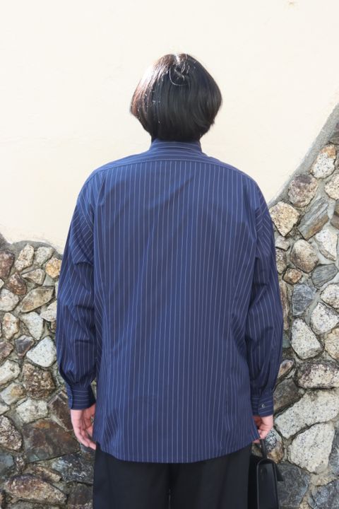 Graphpaper High Count Broad Stripe Regular Collar Shirt style.2022.12.10