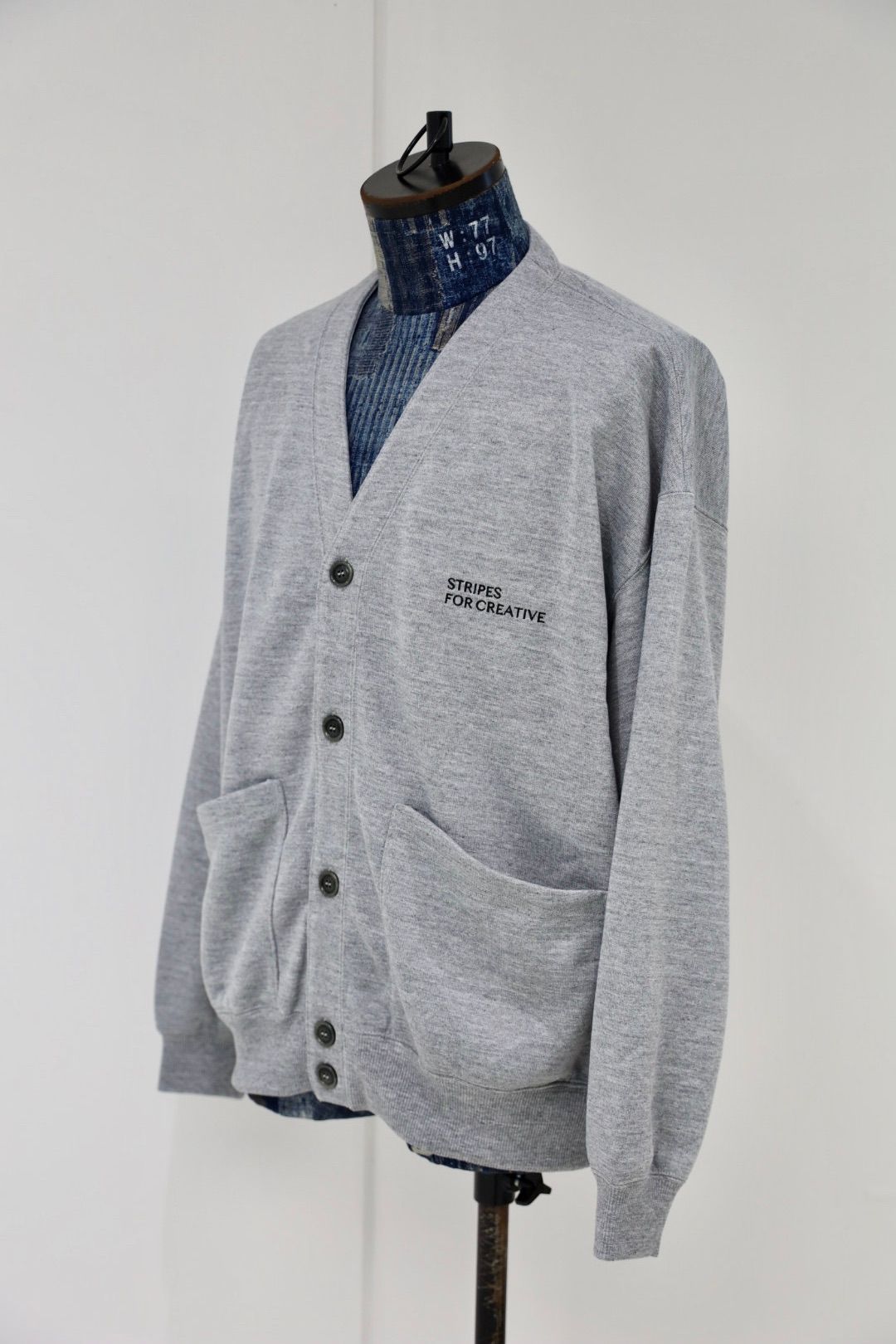 S.F.C 25FW エスエフシー TECH SWEAT CARDIGAN (SFCFW25CS02)Grey M