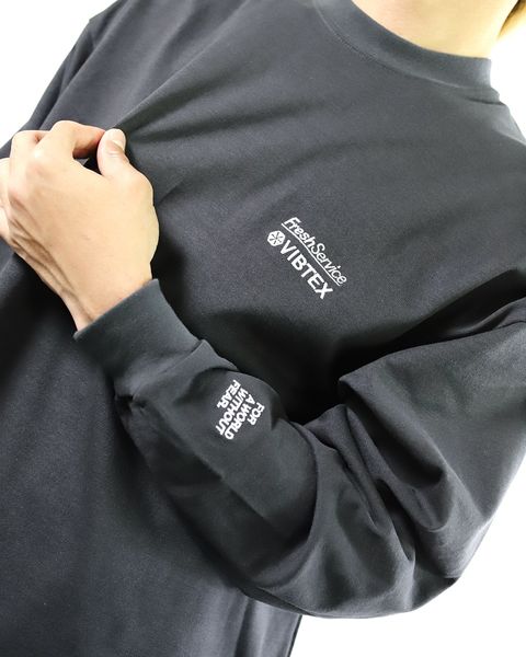 VIBTEX for FreshService 24SS  L/S CREW NECK TEE(GRAY) style 2024.5.17