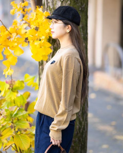 PLAY COMME des GARCONS V-NECK SWEATER style.2025.12.13