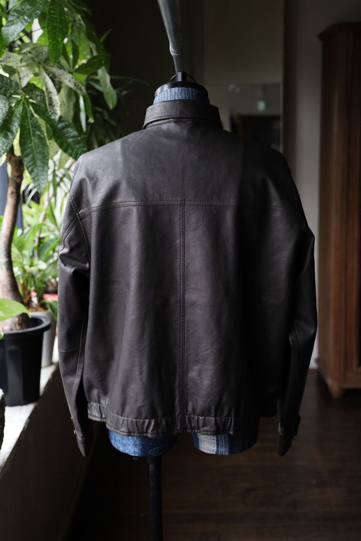セダンオールパーパス FW25 Synthetic Leather Jacket(SD25F-JK03)Vintage Black