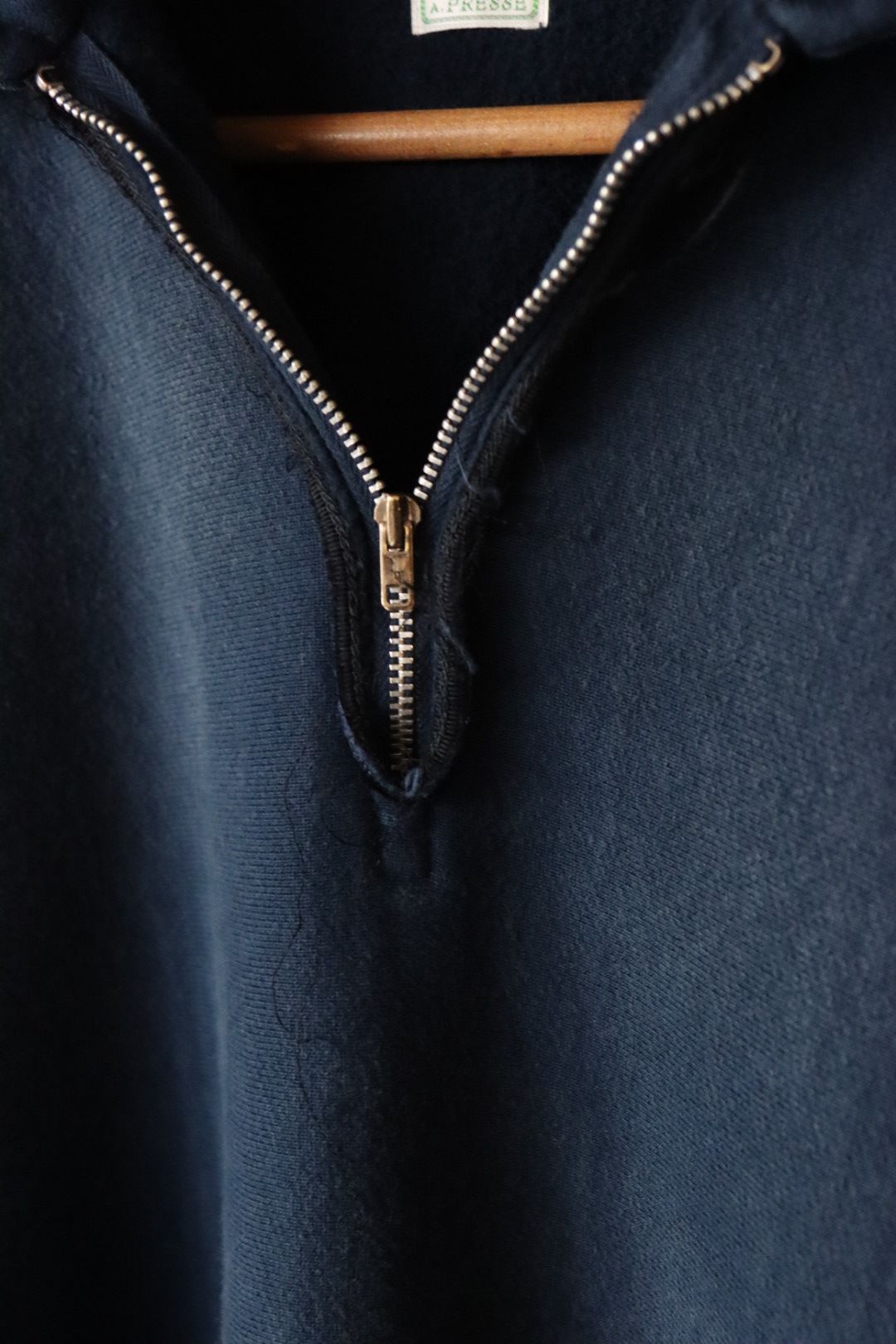 A.PRESSE - アプレッセ24SS Vintage Half Zip Sweat shirt(24SAP