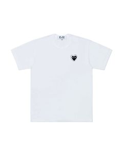 プレイコムデギャルソン METALSTONE Tシャツ(WHITE/BLACK HEART)