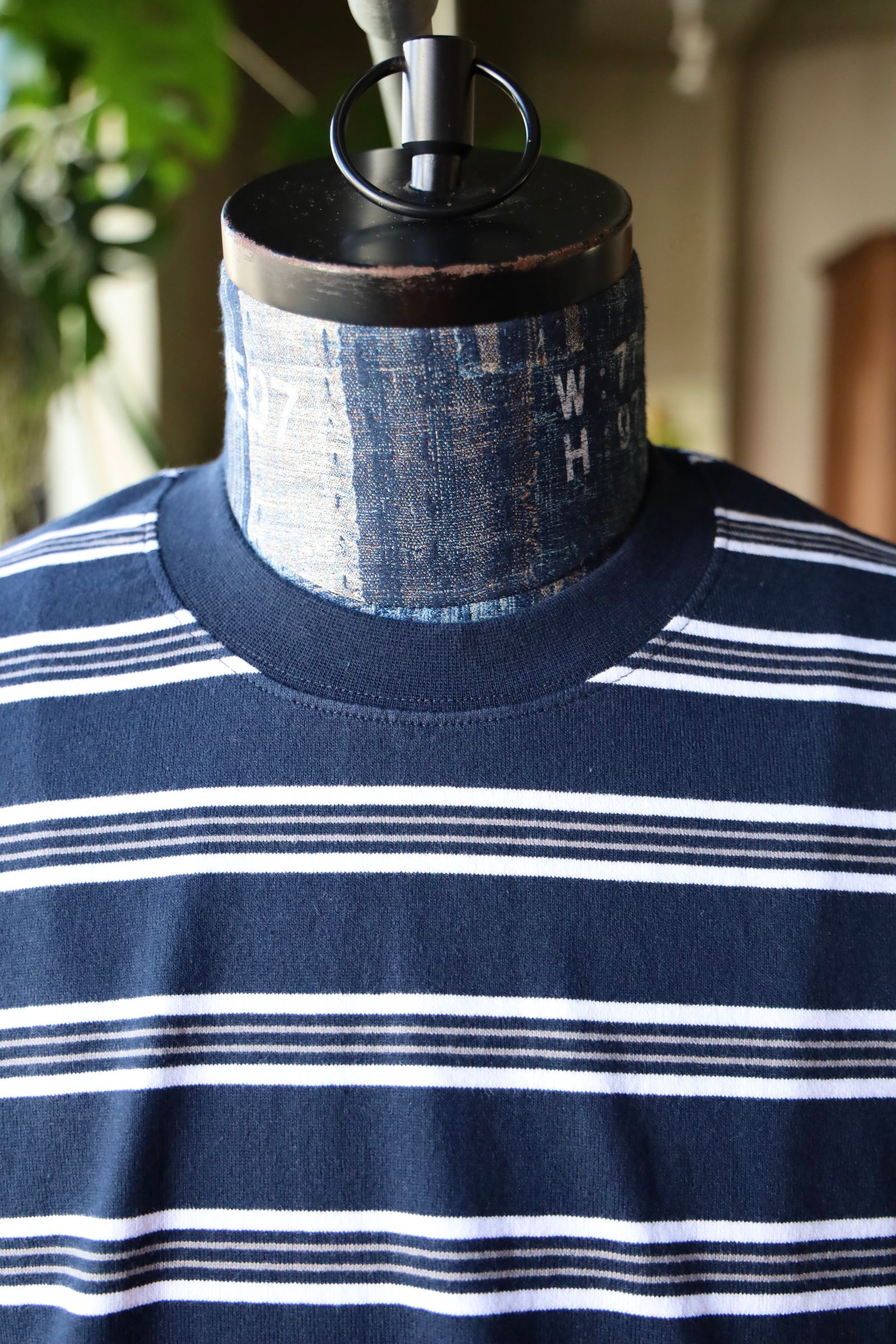 フレッシュサービス MULTI BORDER L/S TEE(FSC251-70120)NAVY