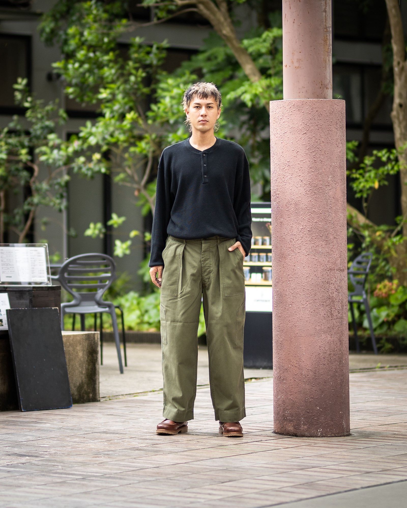 A.PRESSE Cashmere Blend Waffle L/S Henley Neck Shirts 6月6日(土)新作発売！