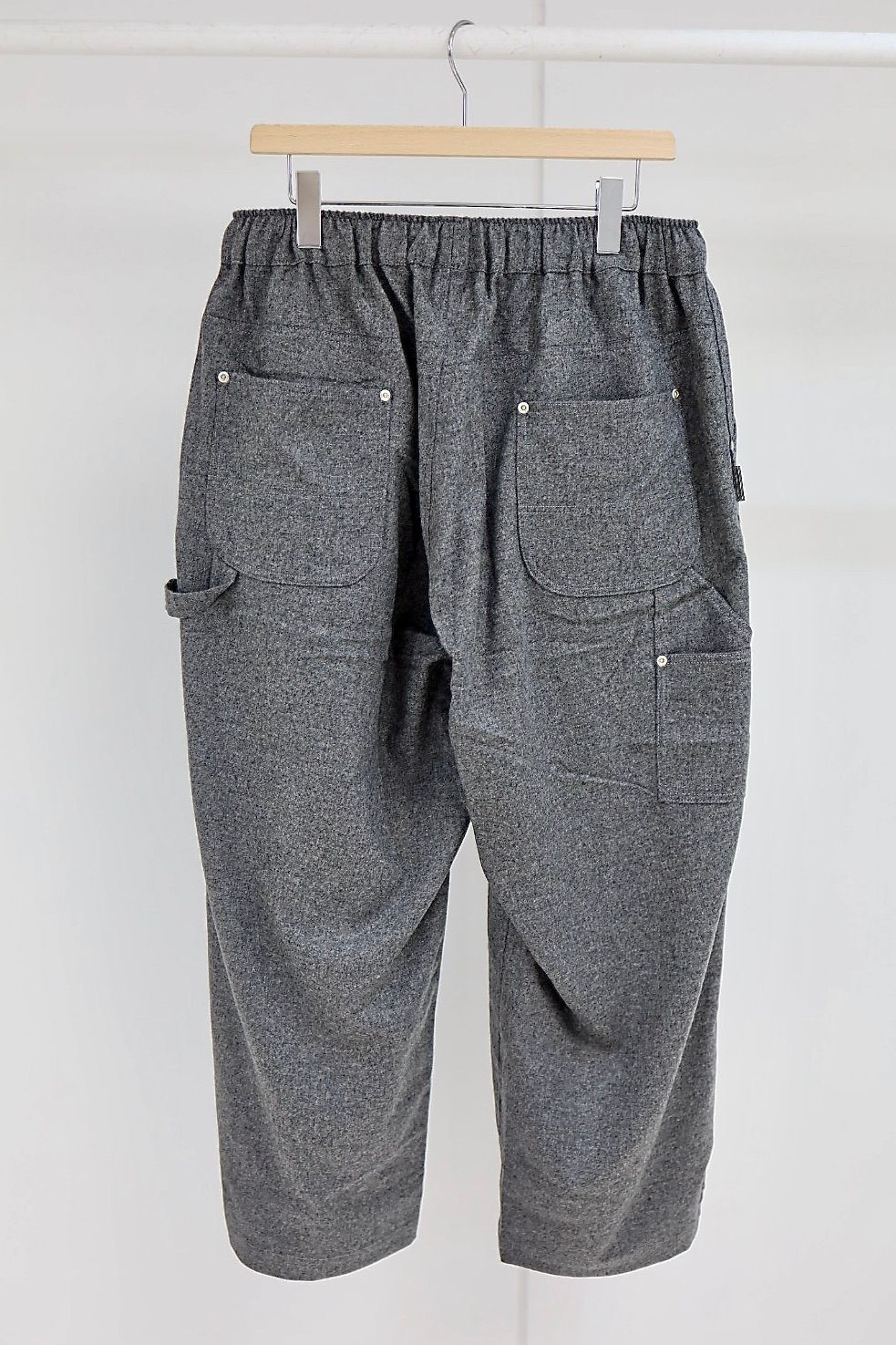 S.F.C 25FW エスエフシー CASHMERE WOOL DOUBLE KNEE PANTS(SFCFW25P08)Grey M