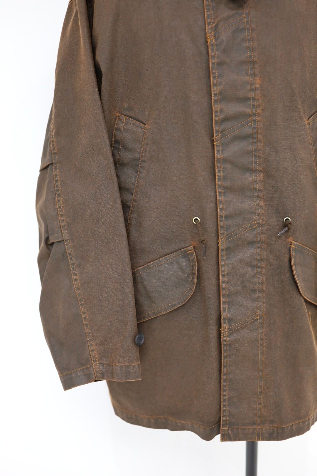 YOKE 26SS Corting Denim Work Half Coat(YK26SS01182C)BROWN