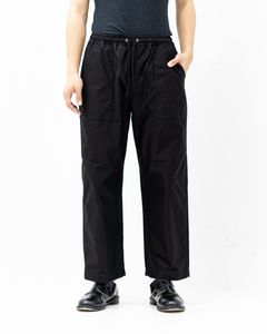 コムデギャルソンオム26SS 綿バックサテンベイカーパンツ(HQ-P014-051-1)BLACK☆3月6日(金)発売！