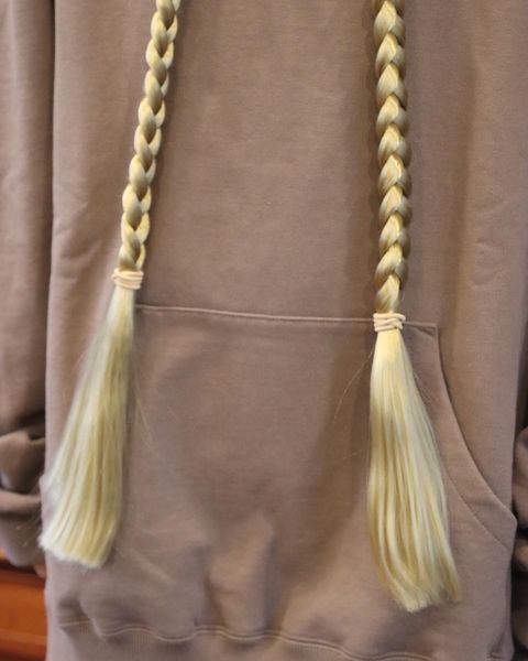 doublet 2023ss 新作HOODIE WITH BRAIDS HAIR style.2023.1.14