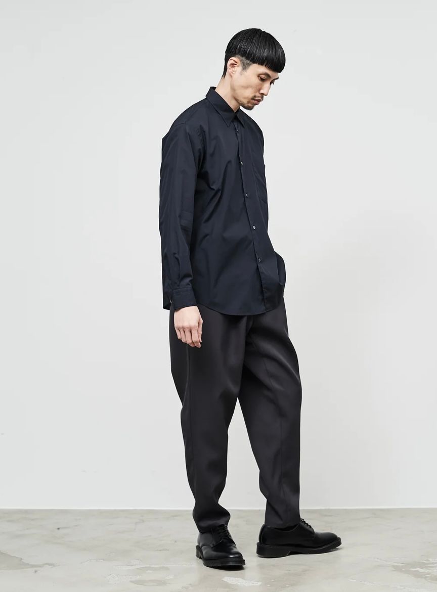 グラフペーパー シャツ Broad Regular Collar Shirt (GM253-50005B)NAVY☆7月19日(土)発売！