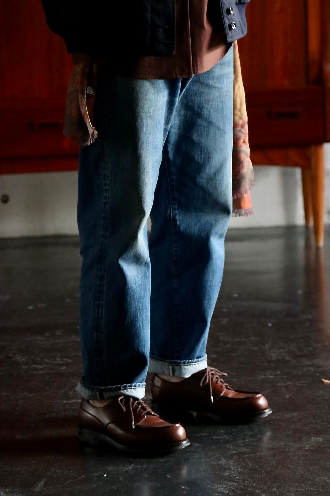 アプレッセ22FWデニム Washed Denim Pants E(22AAP-04-10H)BLEACH