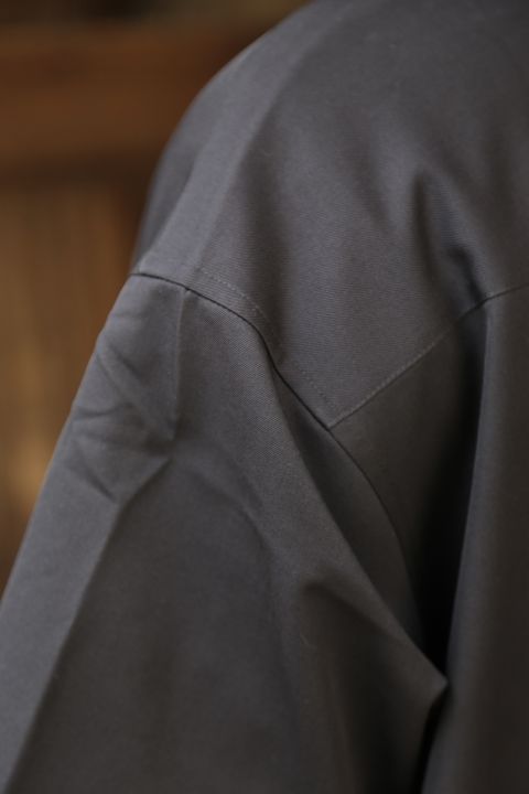 Graphpaper Selvage Wool S/S Oversized Box Shirt(GM212-50260) style.2021.6.19.