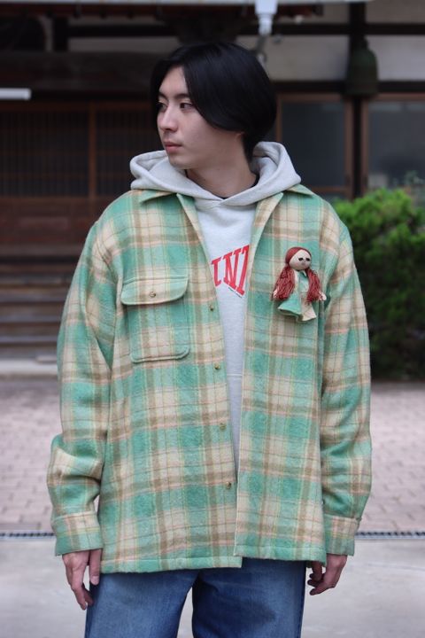 doublet CHECK SHIRT WITH MY DOLL(21AW17SH99) style.2021.10.17.