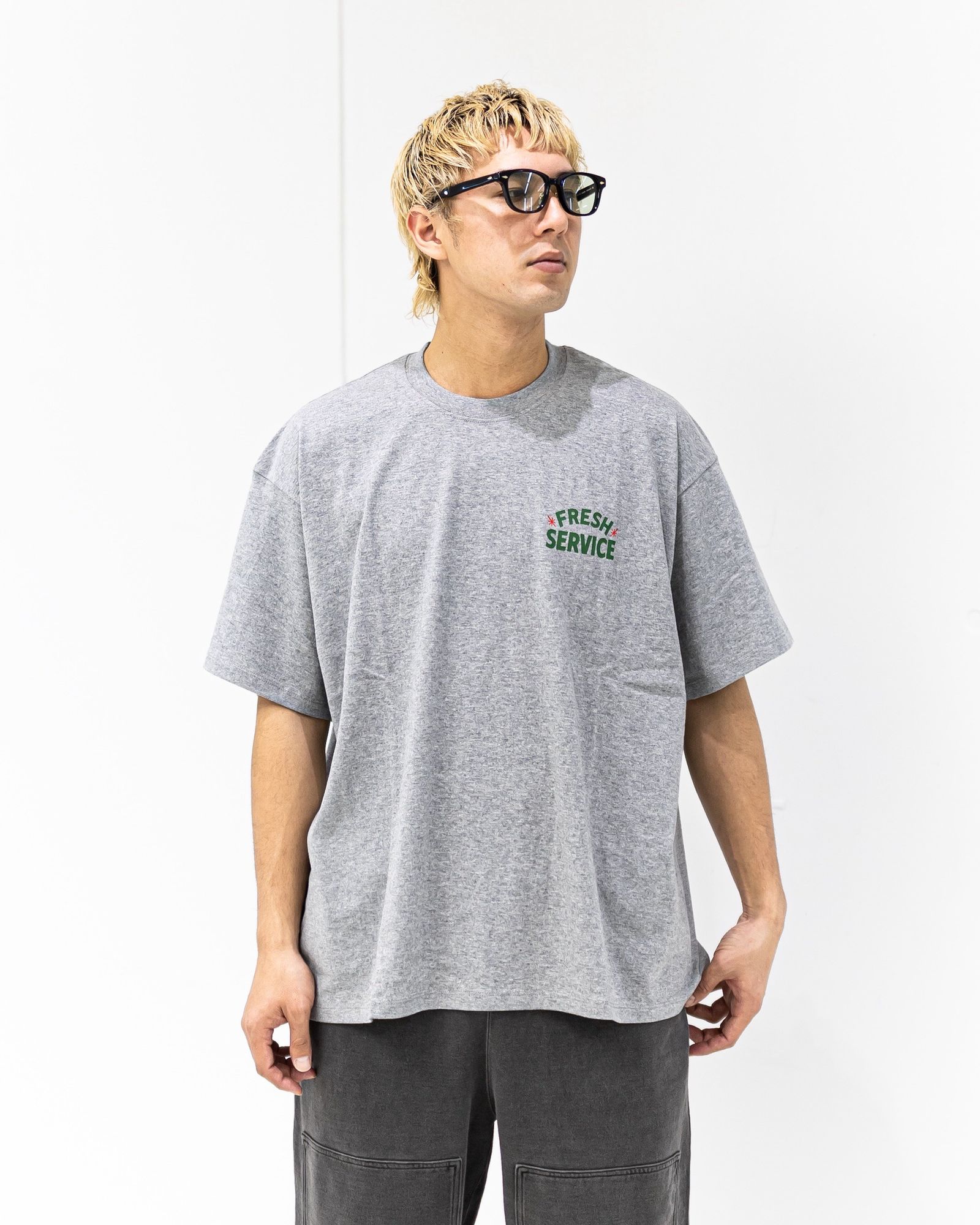 FreshService CORPORATE PRINTED S/S TEE "ALL DAY ALL NIGHT" (GRAY) 新作発売！
