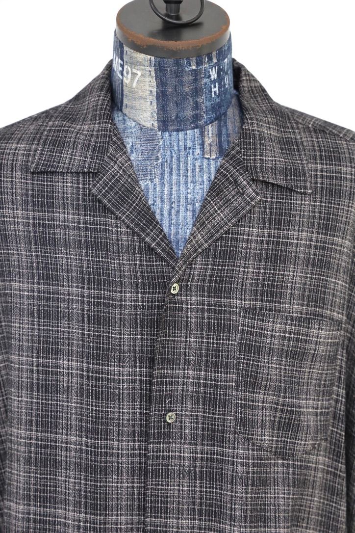 グラフペーパー Extra Fine Wool Lawn L/S Sleeping Shirt(GM263-50331)CHECK☆8月8日(土)発売！