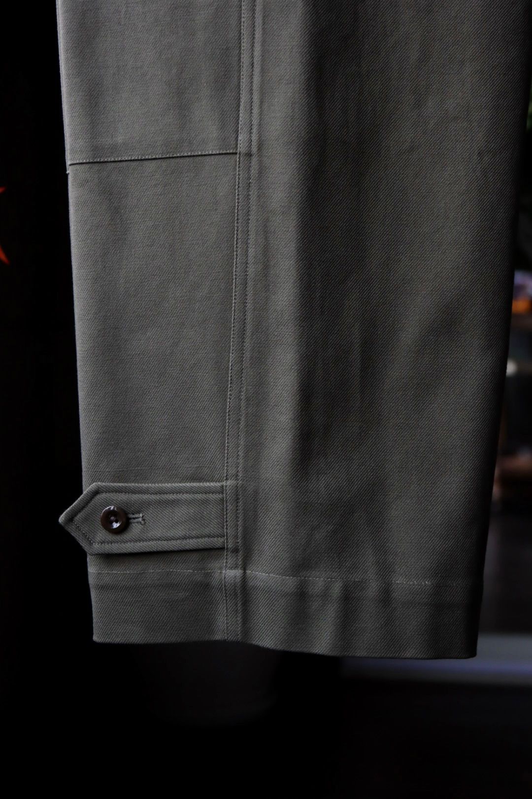 ブラームス23SS blurhmsROOTSTOCK Cotton Serge 47 Pants(bROOTS23S35)OLIVE※12月23日(金)発売！