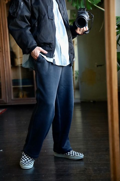 A.PRESSE Vintage Sweat Pantsスタイル