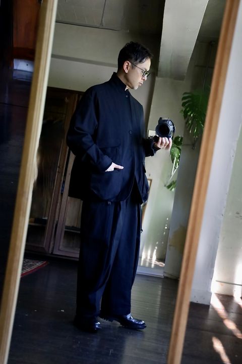 COMME des GARCONS HOMME ウールサージ縮絨ドローコードジャケットスタイル2024.10.05.