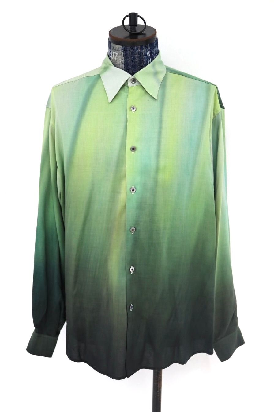YOKE 26SS Hand Painted Lawn Loose Fit Shirt(YK26SS01212SH)GREEN☆4月11日(土)発売！