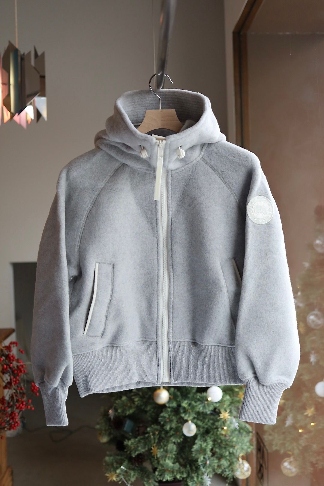 カナダグース レディース Chilliwack Fleece Bomber White Label(7102WW)Silverbirch Heather☆新作発売！