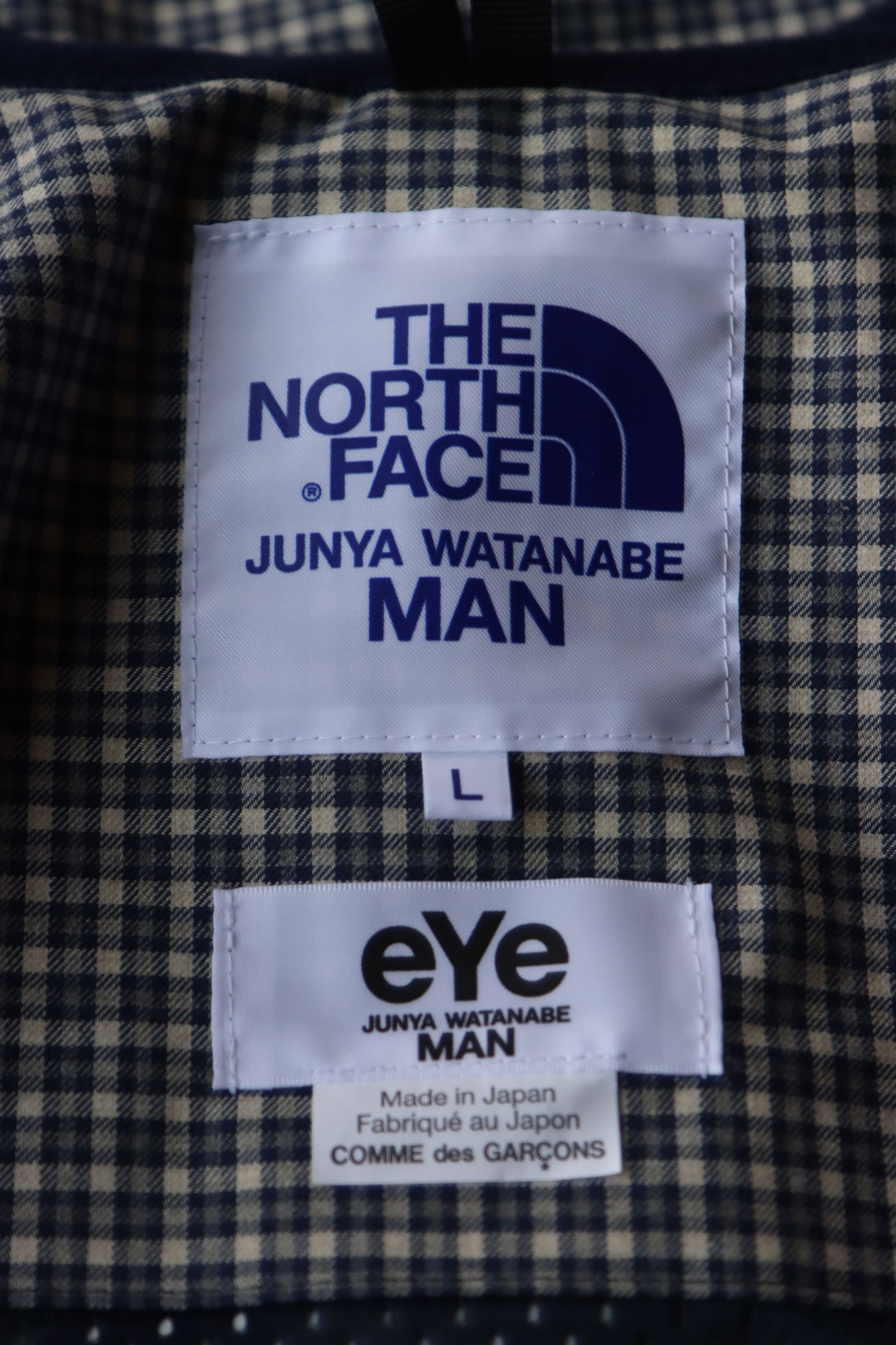ジュンヤワタナベマン24SS eYe JUNYA WATANABE MAN×THE NORTH FACE コラボマウンテンパーカー(WM-J910-100)BEIGExNAVY☆3月15日(金)発売！