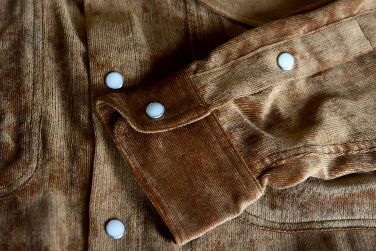 ヨーク 25FW シャツ Rayon Corduroy Western Shirt(YK25FW01084SH)BROWN