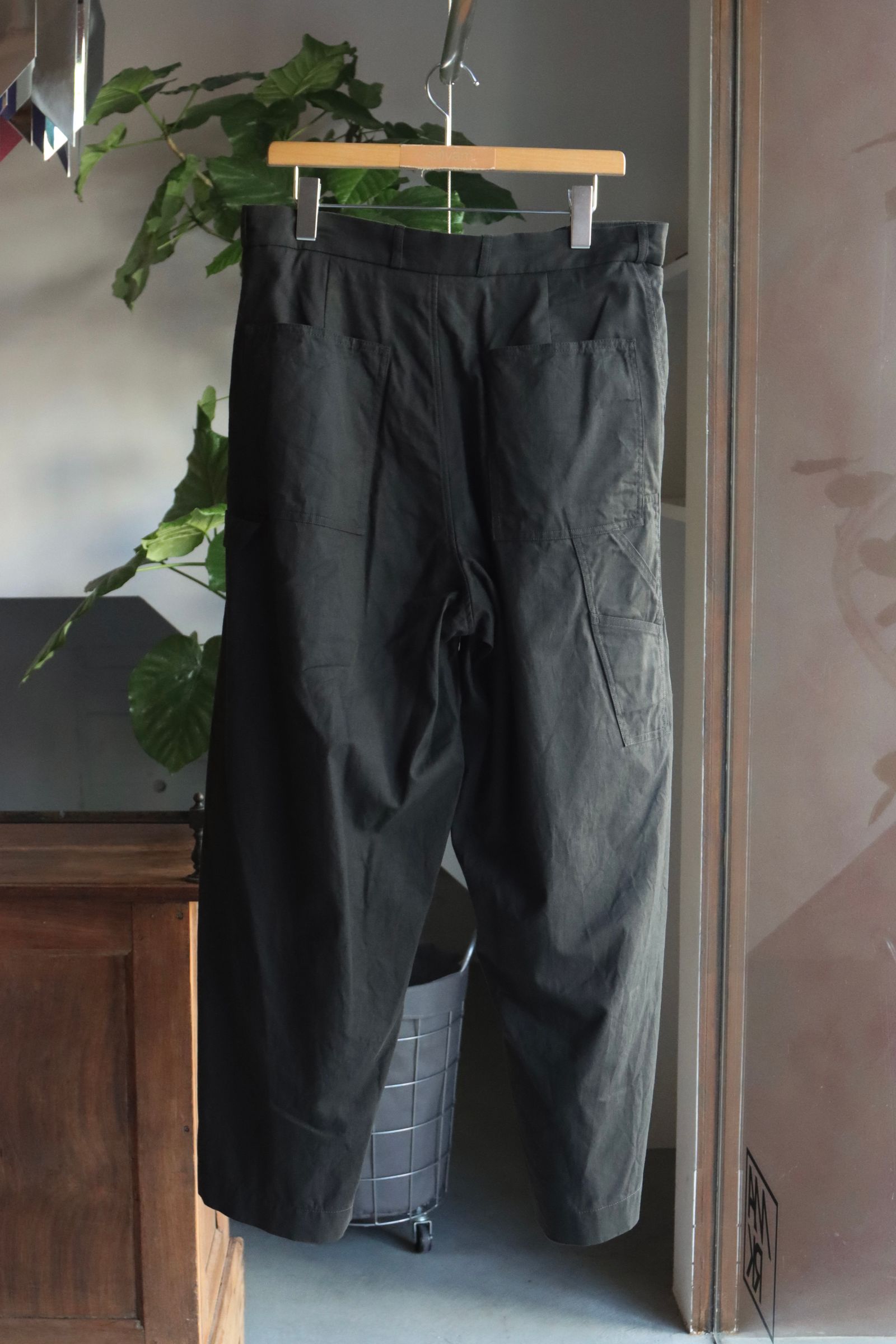 blurhms 25FW Cotton Serge Work Pants(BHS25F028)InkBlack