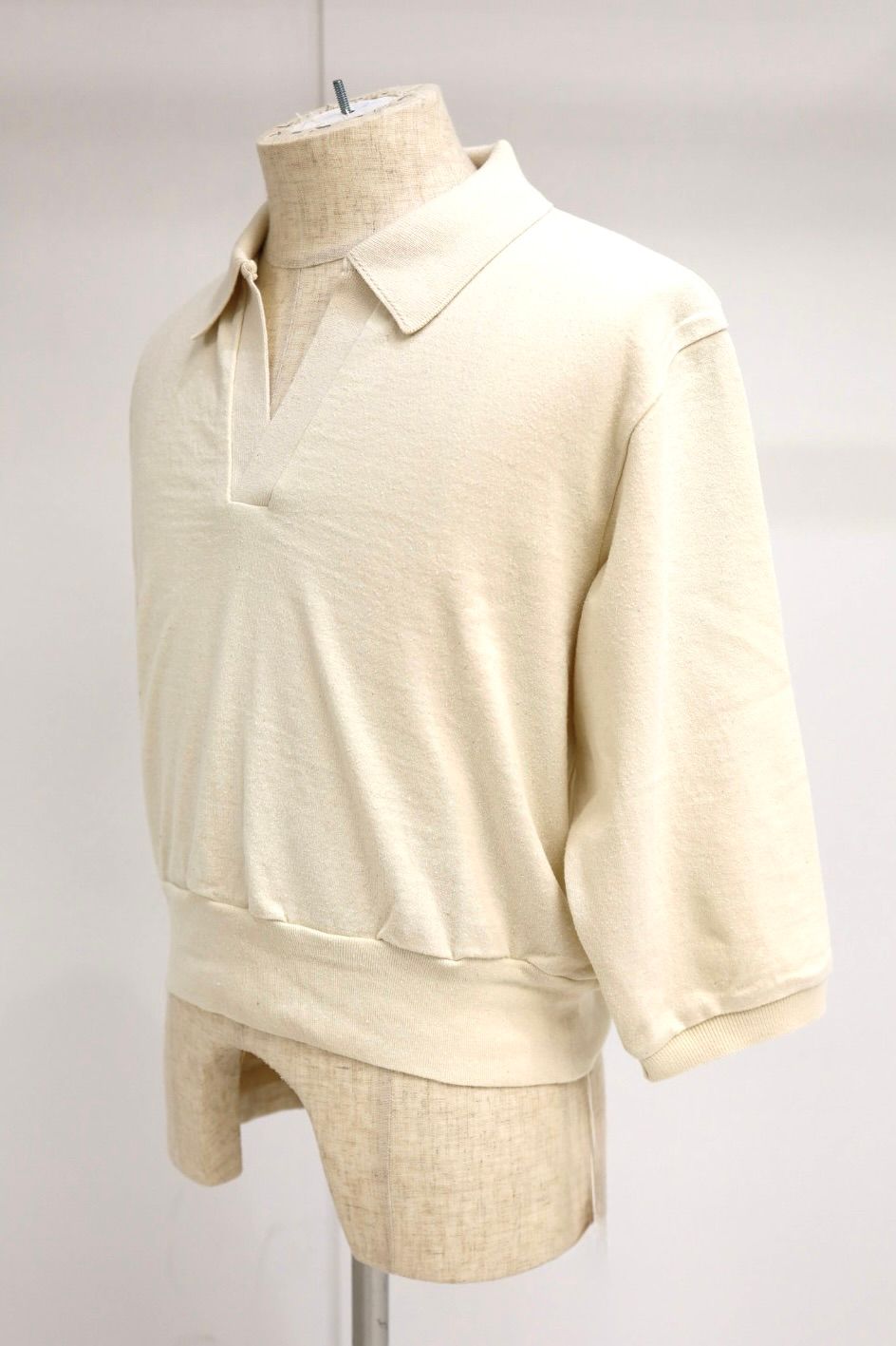blurhms 26SS Women's Co/Silk Nep Skipper Cropped Sleeve(BHS265029)IVORY☆3月20日(金)新作発売！