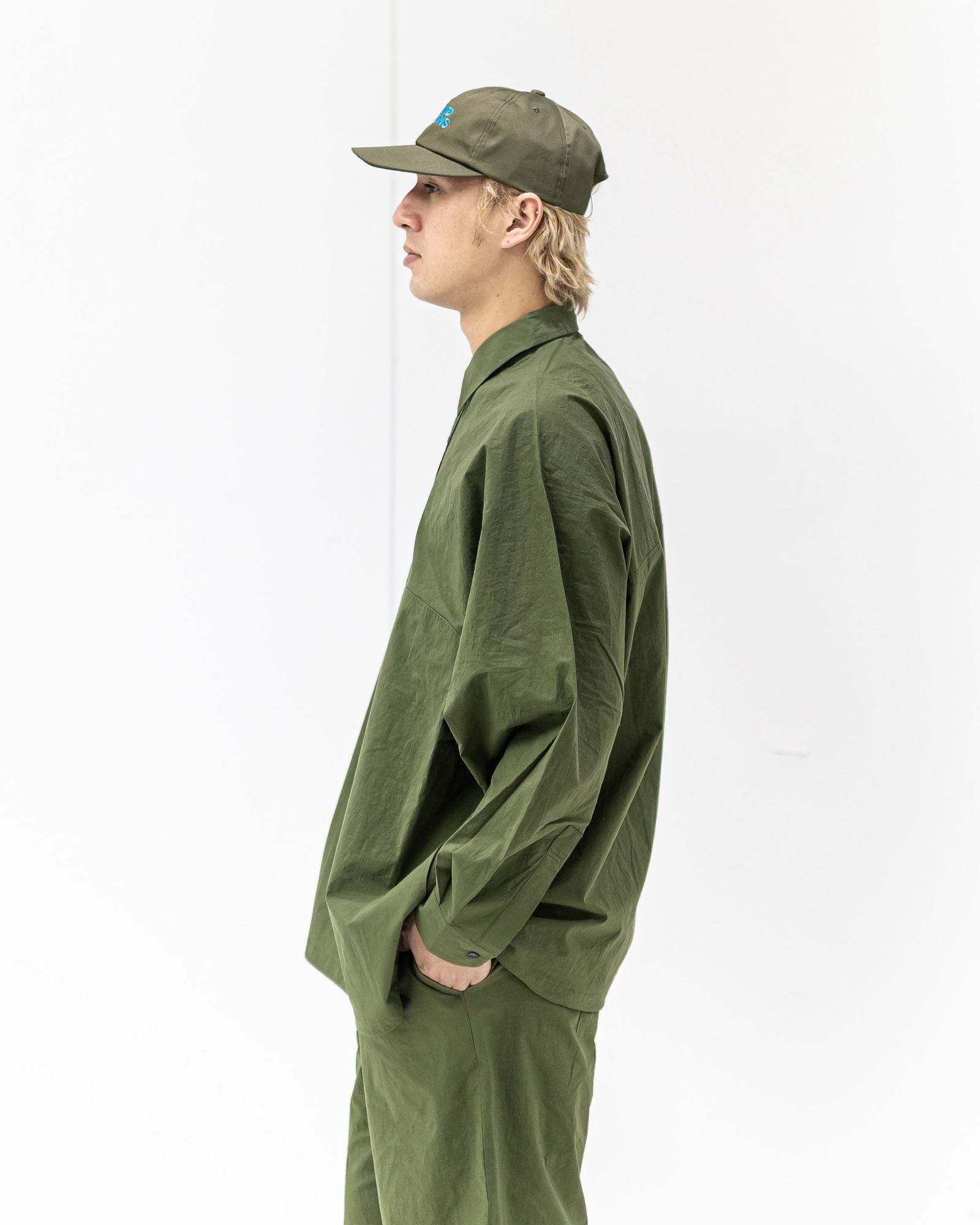 FreshService CRISP COTTON ANORAK L/S SHIRT (KHAKI) 新作発売！