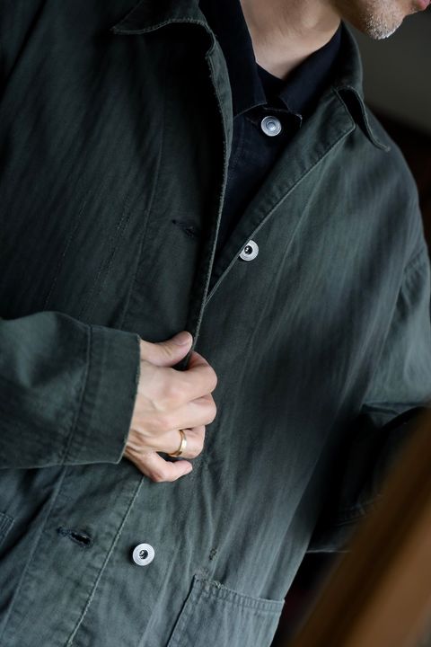A.PRESSE Vintage P41 Military Jacketスタイル