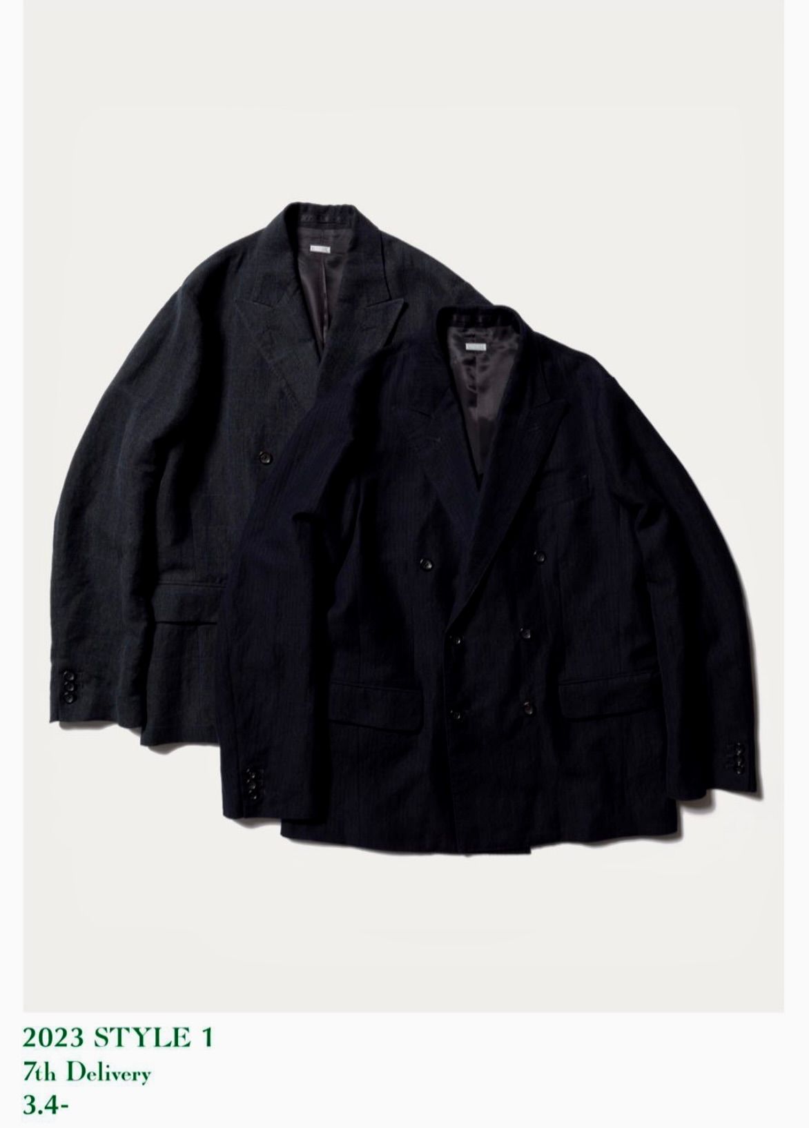 A.PRESSE Double Breasted Jacket 3 NAVY - テーラードジャケット