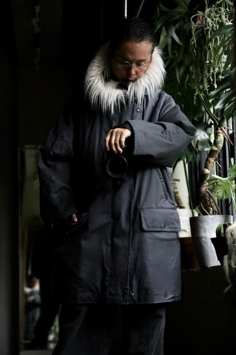 Graphpaper Solotex Twill Flight Coatスタイル.2024.8.31.