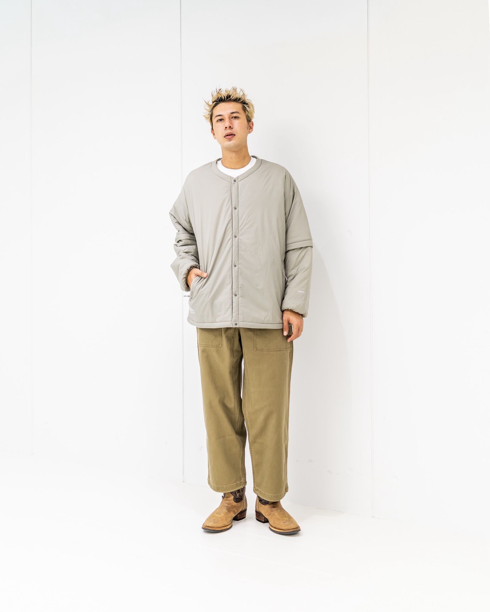フレッシュサービス PERTEX® QUANTUM AIR MINI RIPSTOP SNAP JACKET(FSC253-30196)BEIGE★10月18日(土)発売！