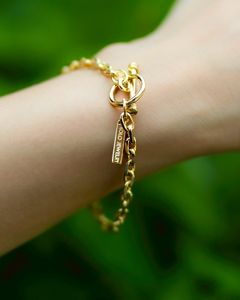 XOLO JEWELRY ブレスレット /Oval Cut Link Bracelet-4mm-Gold-(XOB117-17G)SILVER925