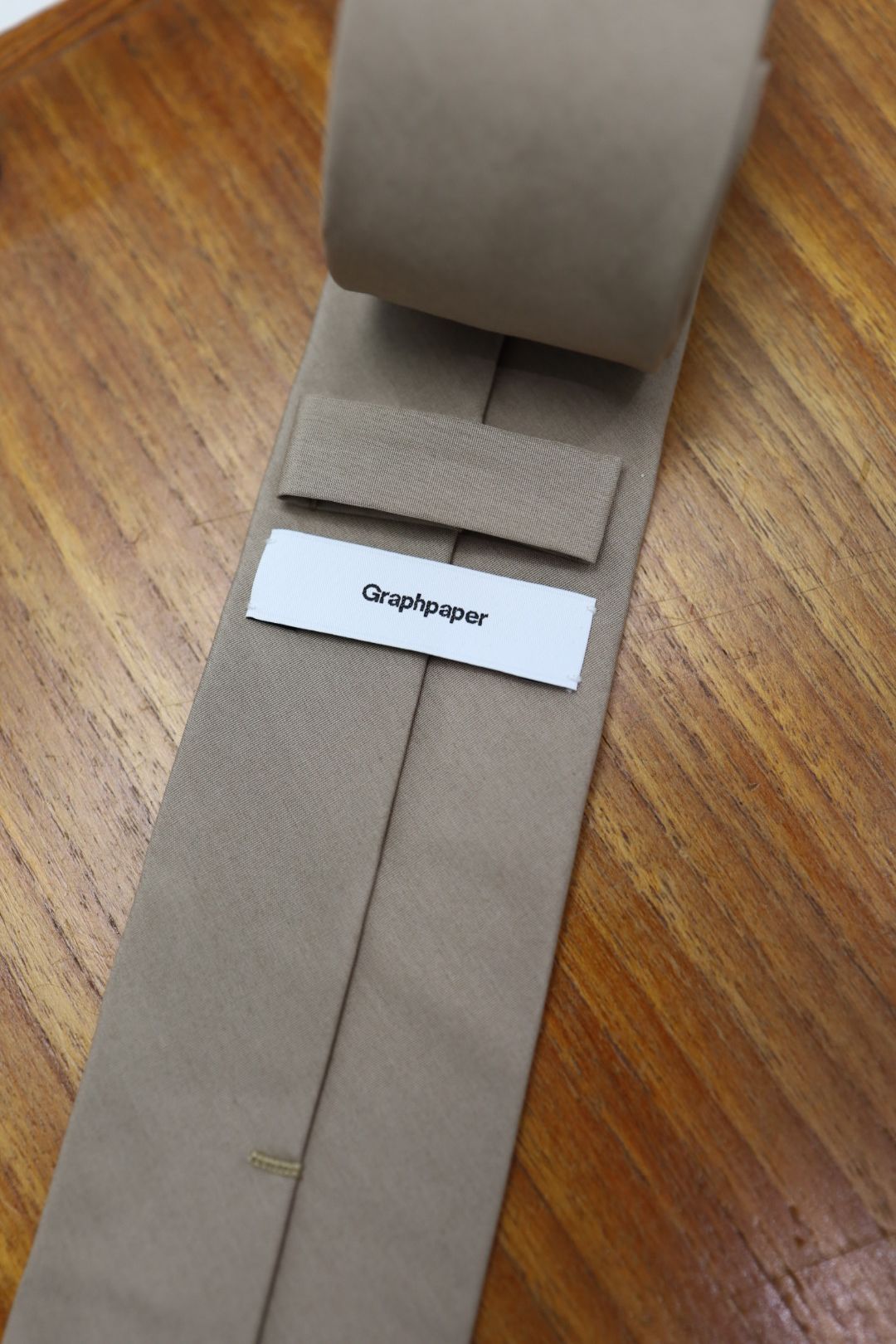 グラフペーパー 26SS ALUMO for GP Cotton Necktie(GU261-90226) TAUPE☆1月31日(土)発売！