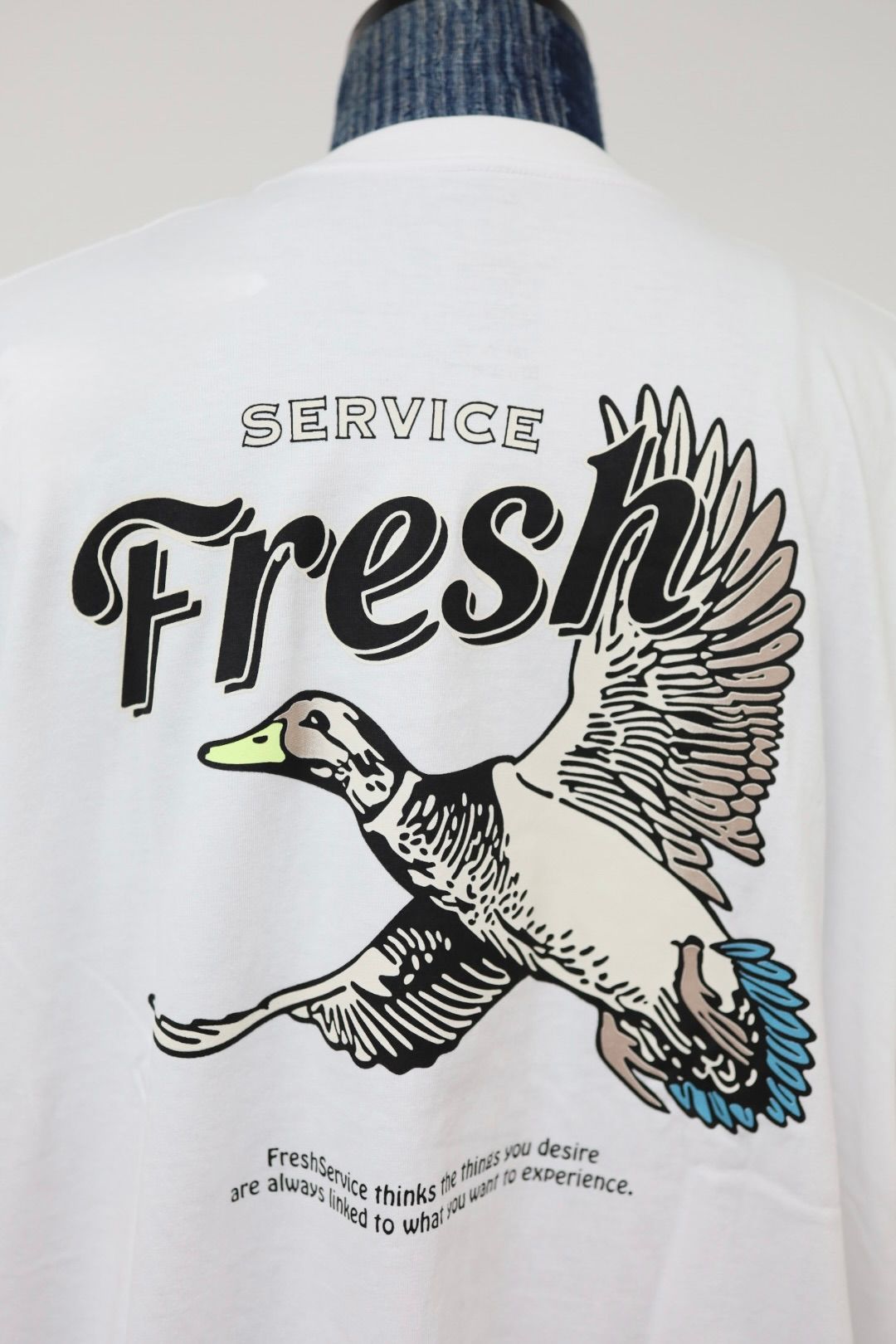 フレッシュサービス CORPORATE PRINTED S/S TEE "BIRD"(FSC263-70139)WHITE☆7月25日(土)新作発売！