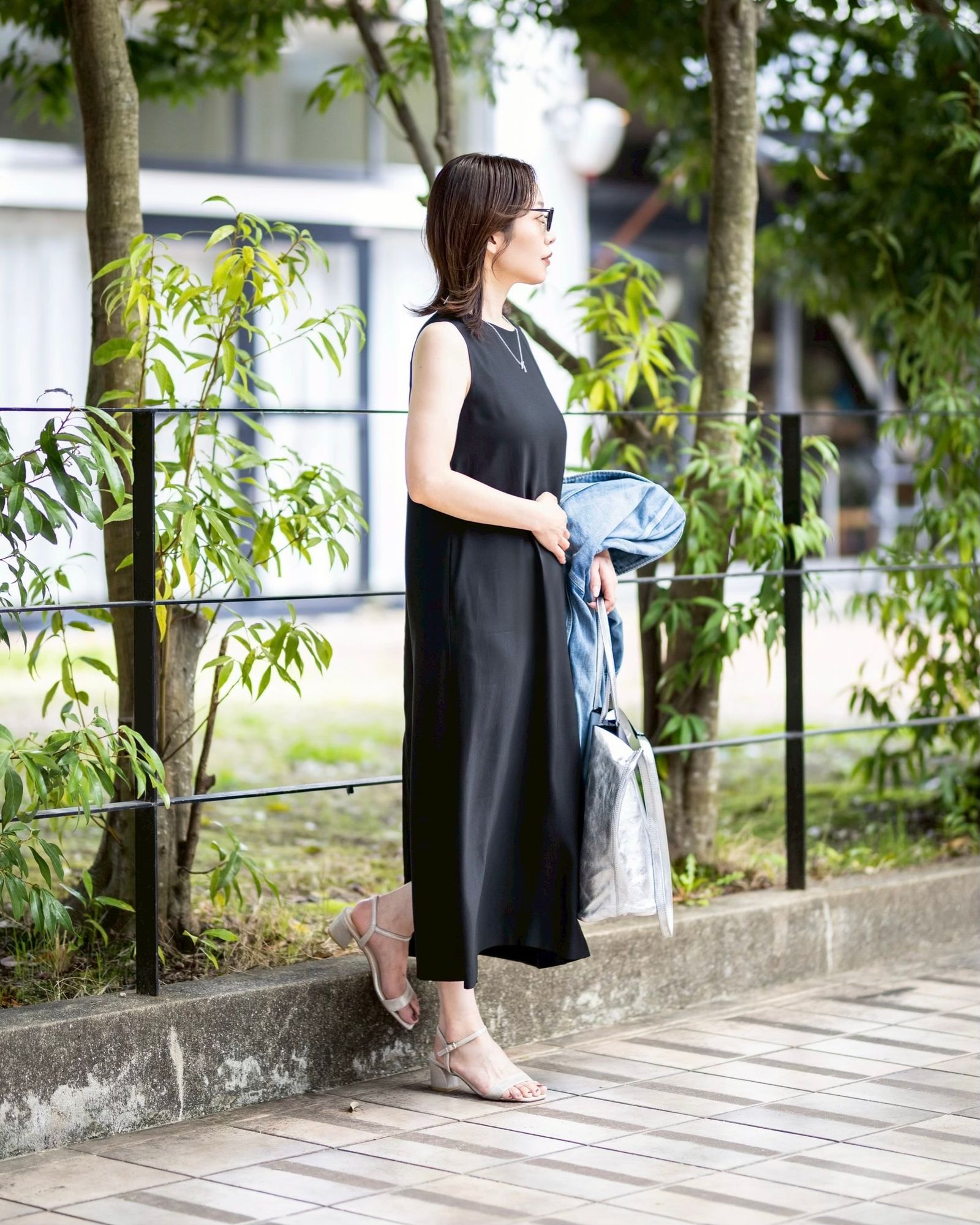 Graphpaper 新作Viscose Cupro Back Satin Sleeveless Dress style.2026.04.06