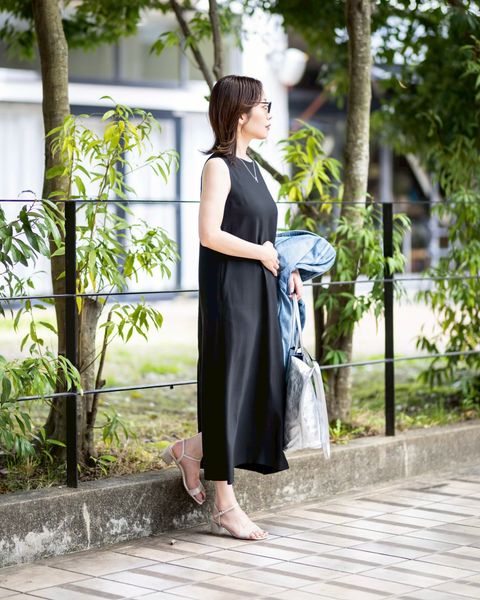 Graphpaper 新作Viscose Cupro Back Satin Sleeveless Dress style.2026.04.06